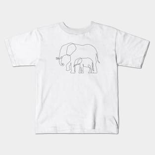 Elephant family Kids T-Shirt